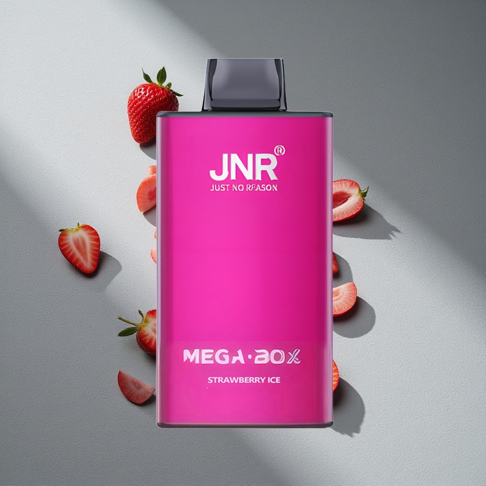 JNR Mega Box 25000 Puffs Truskawkowy Lód z 30ml Pojemnością i Typem-C