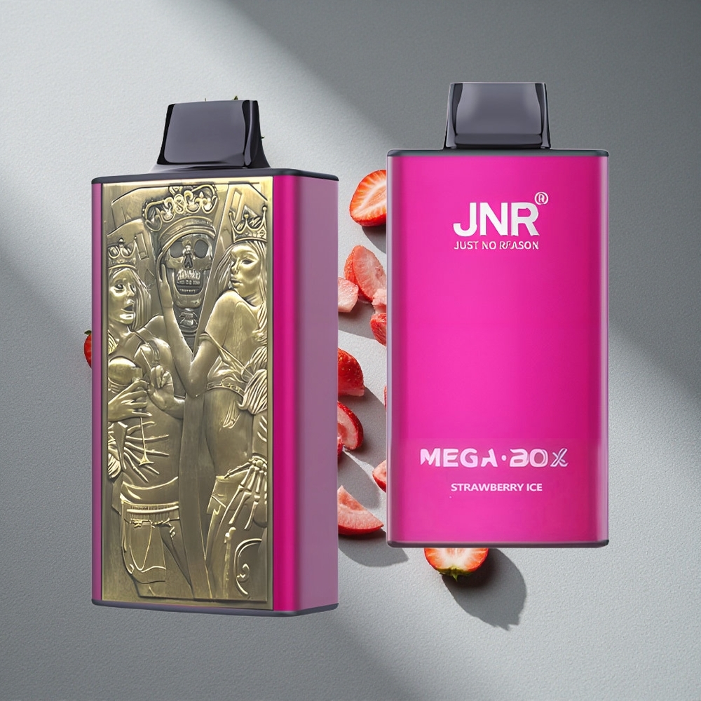 JNR Mega Box 25000 Puffs Truskawkowy Lód z 30ml Pojemnością i Typem-C