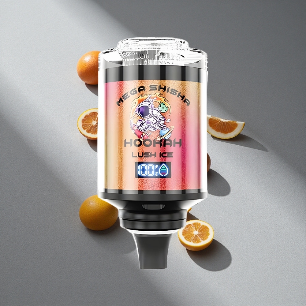 JNR Mega Shisha Hookah 100K Lód Lśniący Kompatybilność z Biurkiem 2200mAh 60ml