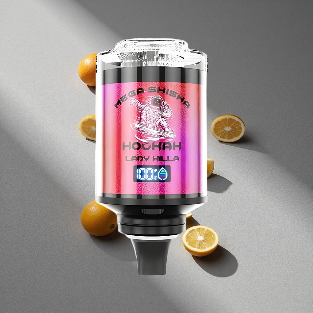 JNR Mega Shisha Hookah 100K Lady Killa Desktop Kompatybilność 2200mAh 60ml