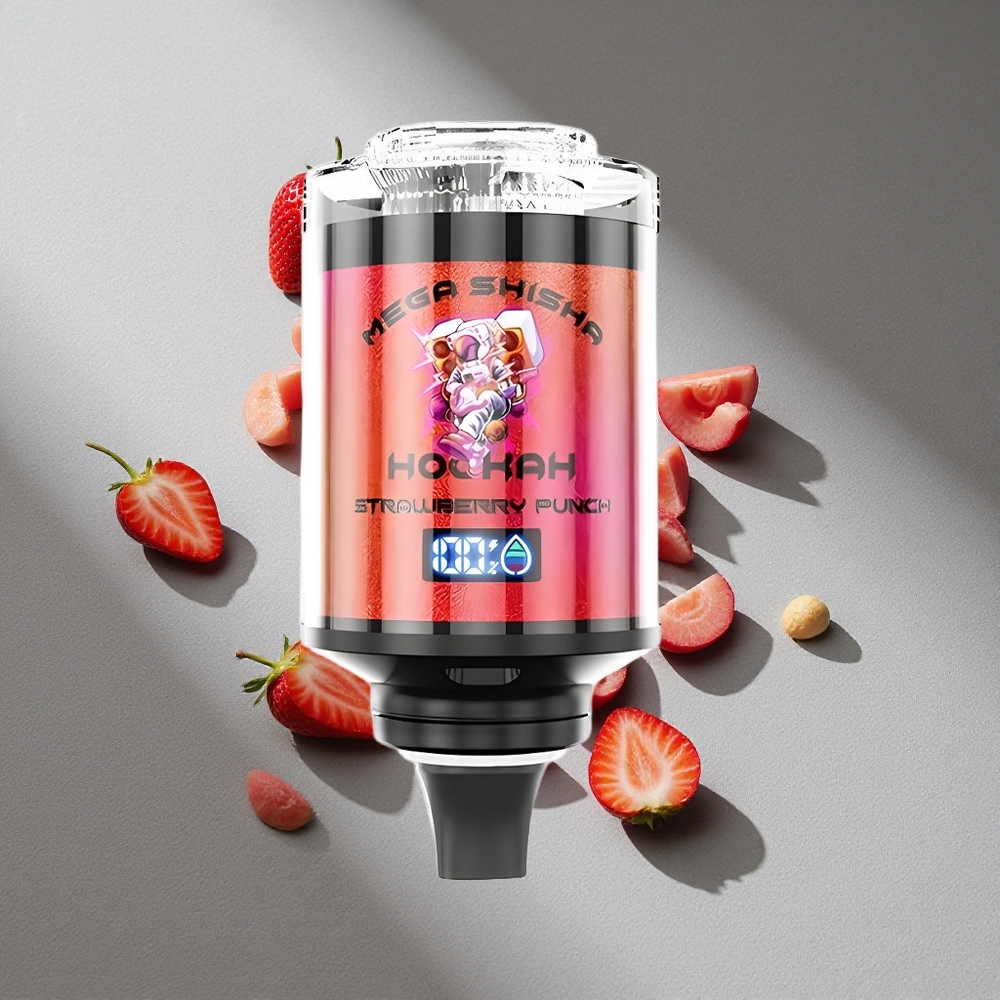 JNR Mega Shisha Hookah 100K Truskawkowy Punch 2200mAh 60ml