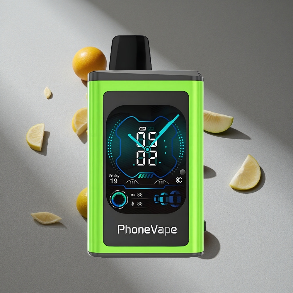 JNR PhoneVape 30000 Puffs Kwaśne Jabłko Lód Typ-C Turbo