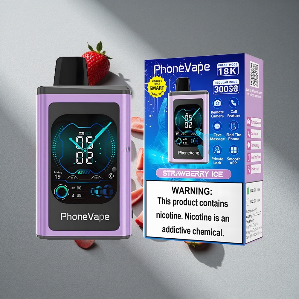 JNR PhoneVape 30000 Puffs Truskawkowy Lód Typ-C Turbo