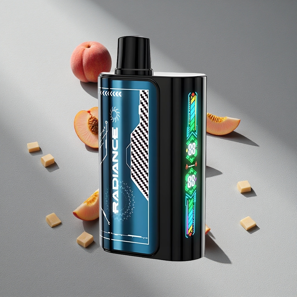 JNR Radiance 31000 Puffs Brzoskwiniowy Lód Letni Ekran Animowany