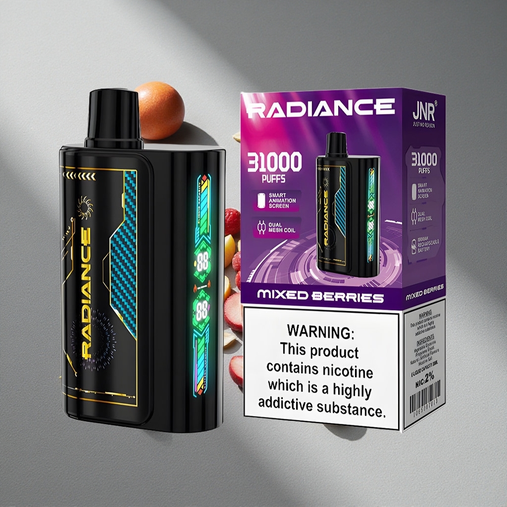 JNR Radiance 31000 Puffs Mieszane Jagody Dual Mesh Ekran Smart