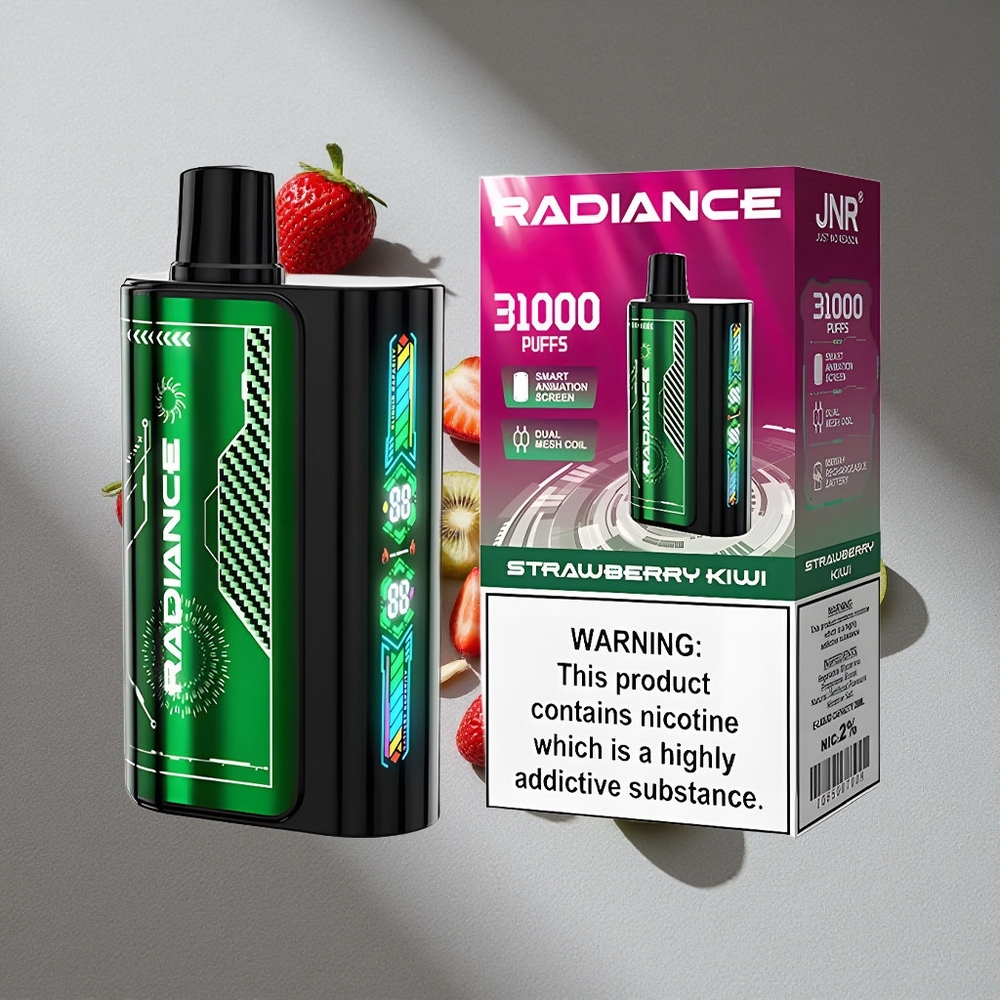 JNR Radiance 31000 Puffs Truskawka Kiwi Dual Mesh Coil