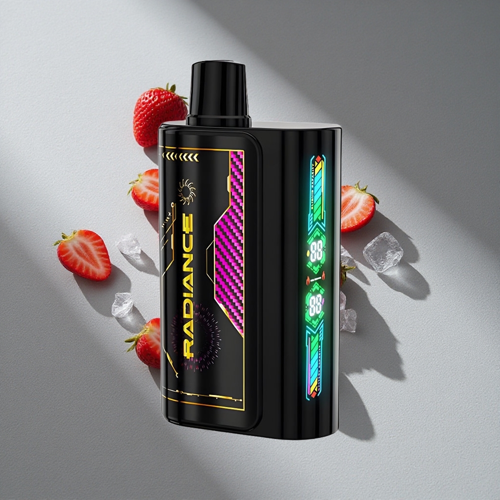 JNR Radiance 31000 Puffs Truskawkowy Lód z Ekranem Animowanym i Baterią 950 mAh