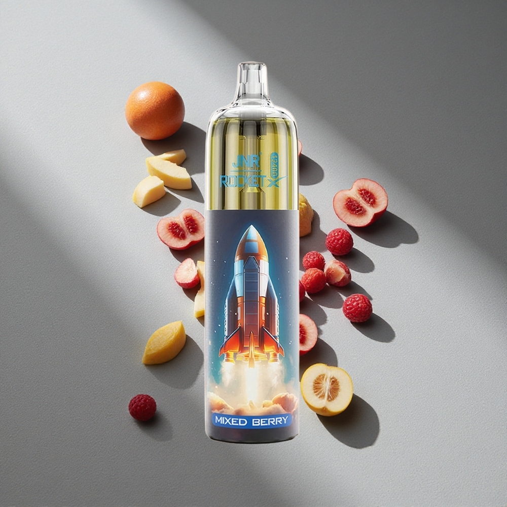 JNR Rocket-X 12400 Puffs Mieszane Jagody z Regulacją Powietrza i Baterią 850mAh