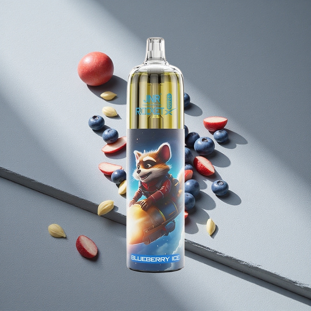 JNR Rocket-X 12400 Puffs RGB Lód Borówkowy Typ-C