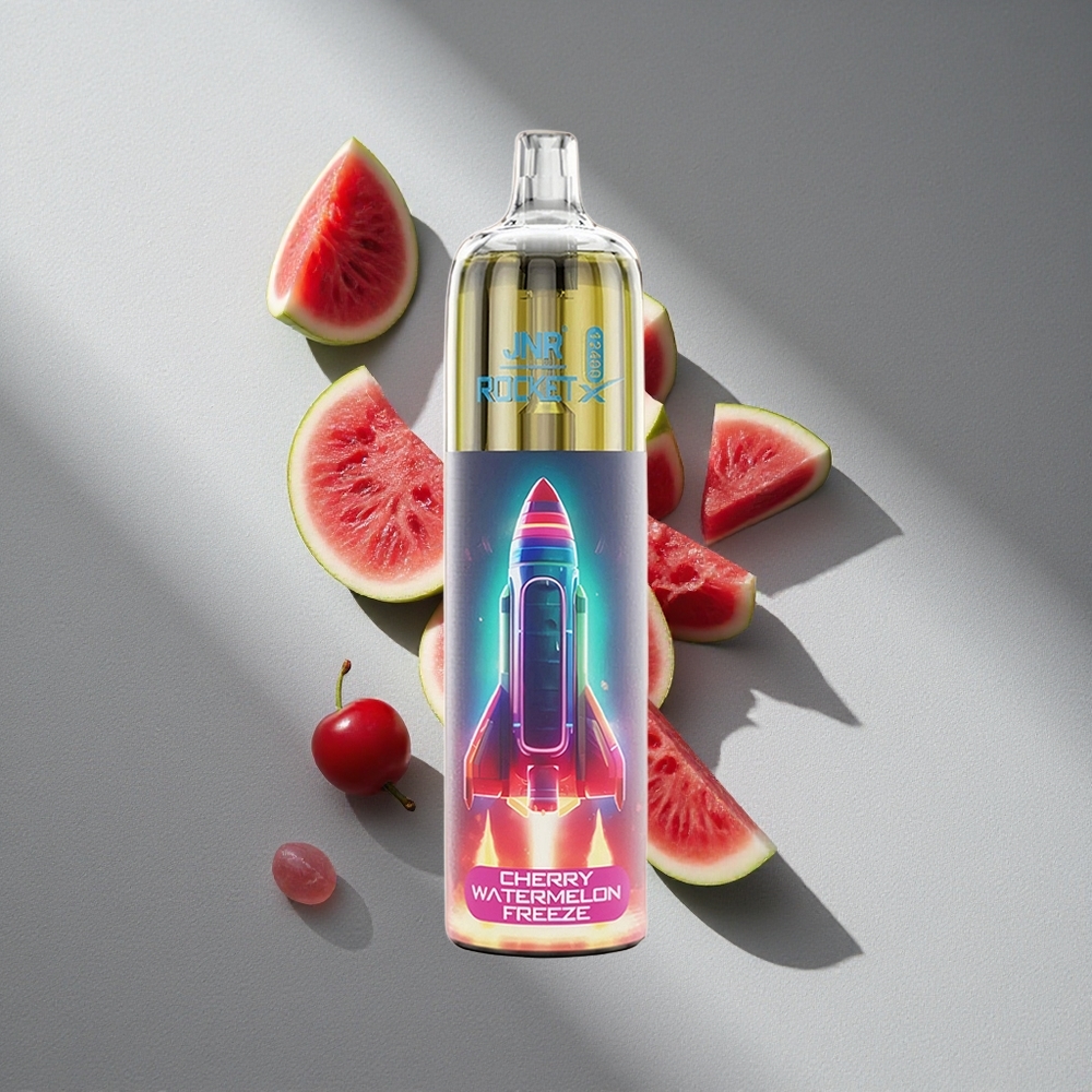 JNR Rocket-X 12400 Puffs Wiśnia Arbuz z regulowanym przepływem powietrza i 850mAh