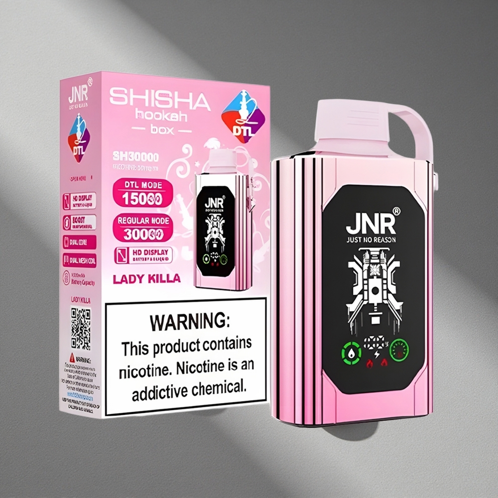 JNR Shisha Hookah Box 20500 Puffs 25ml HD Lady Killa