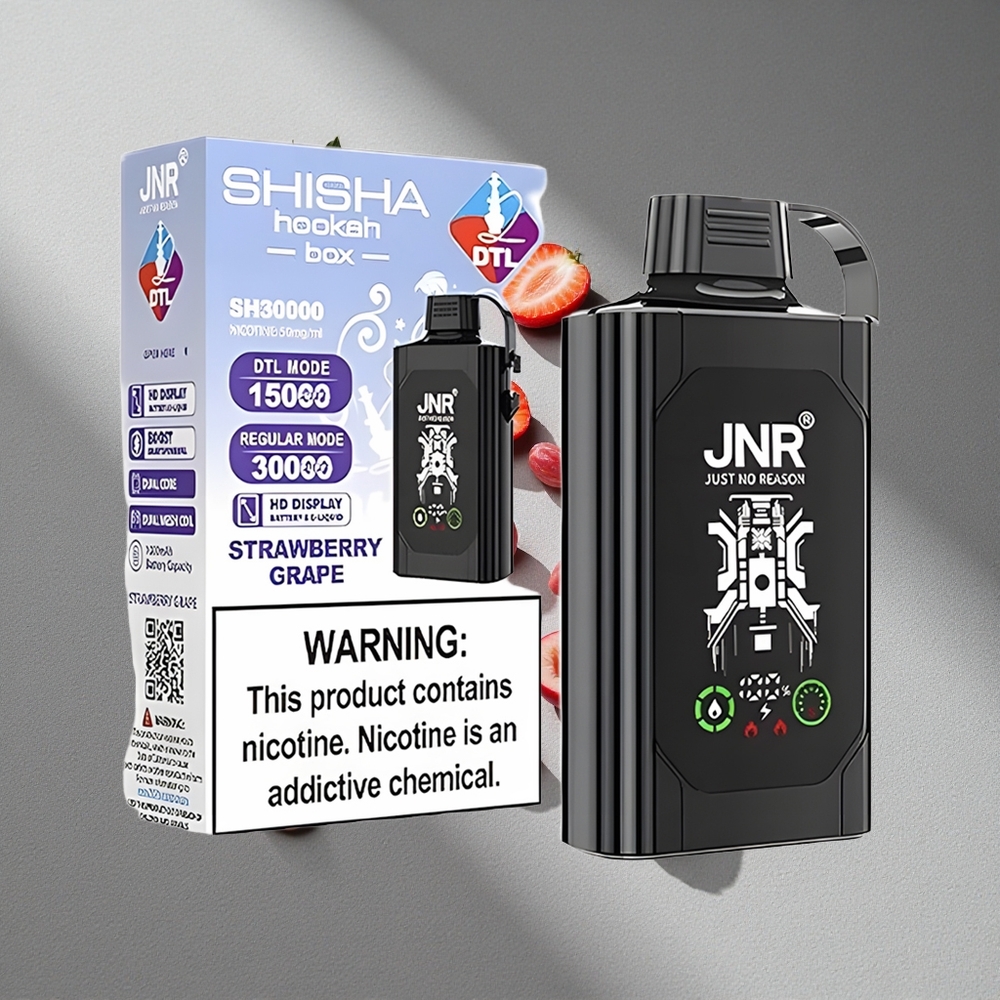 JNR Shisha Hookah Box 20500 Puffs 25ml Truskawka Winogrono