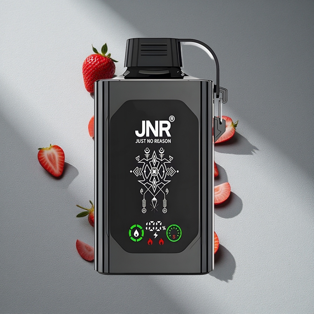 JNR Shisha Hookah Box 20500 Puffs Dual Mesh Coil Truskawkowy Lód Typ-C