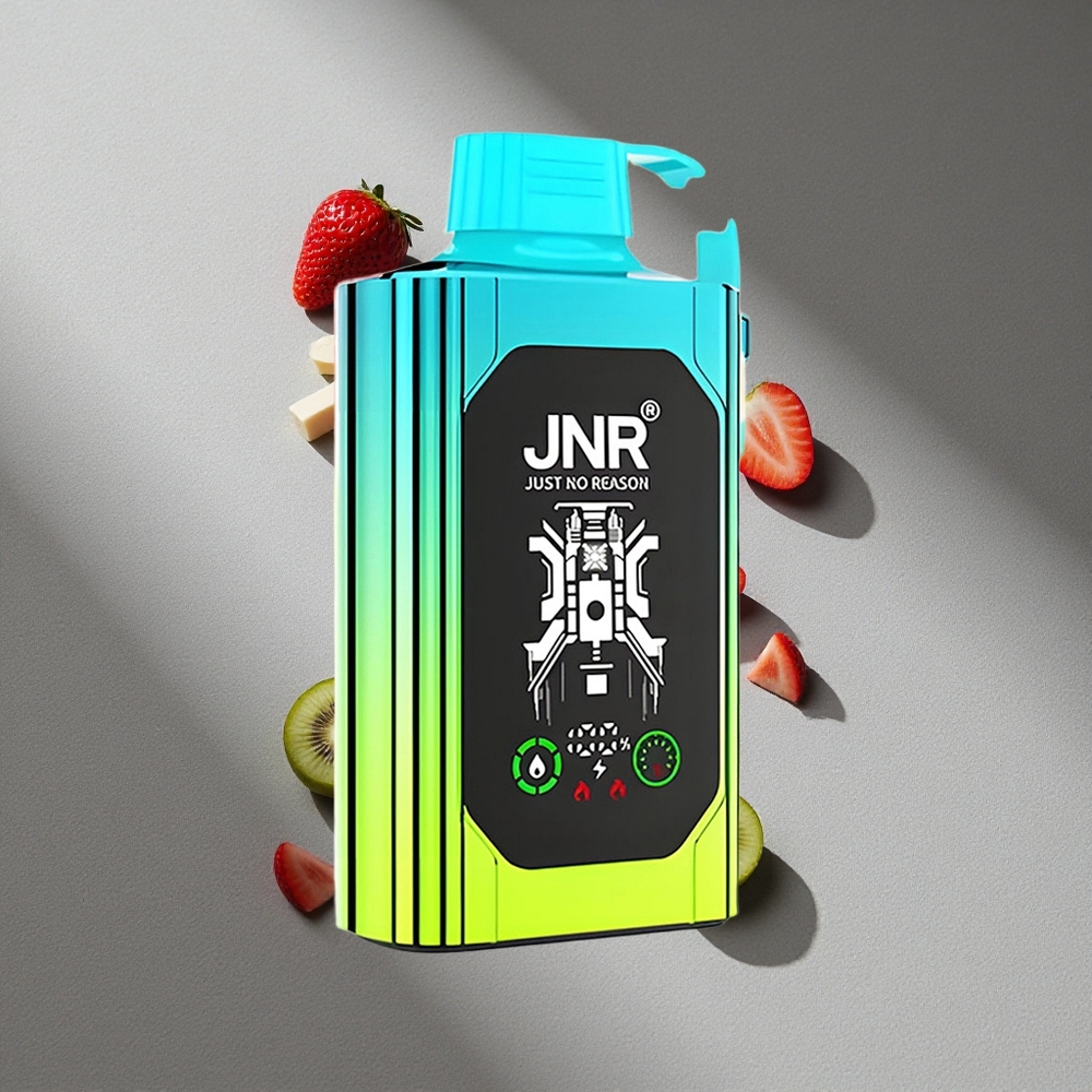 JNR Shisha Hookah Box 20500 Puffs Truskawka Kiwi Dual Mesh Coil & Type-C