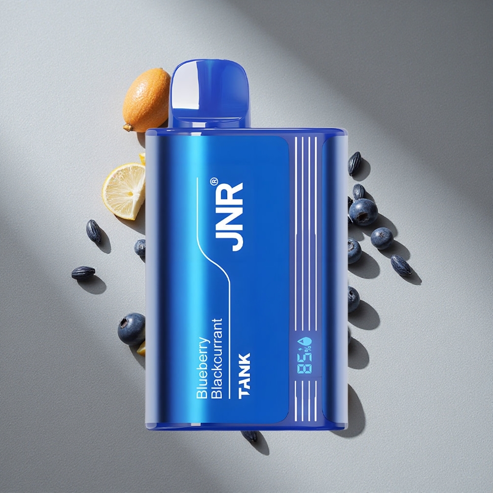 JNR Tank 10000 Puffs Jagoda Czarna Porzeczka Wyświetlacz Cyfrowy Podwójna Siatka