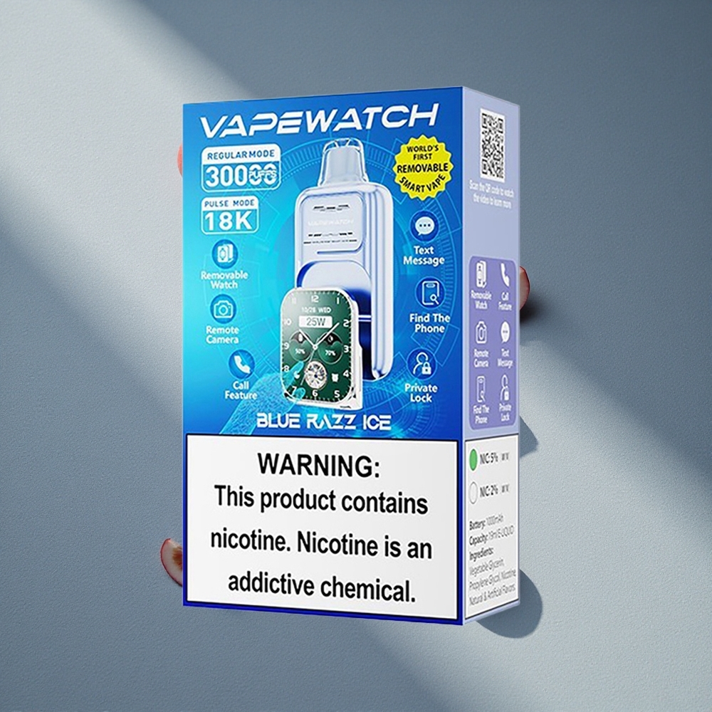 JNR Vape Watch 30000 Puffs 19mL Lodowa Malina