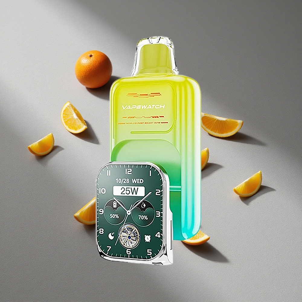 JNR Vape Watch 30000 Puffs Pomarańcza Mango Podwójna Cewka Typu Mesh
