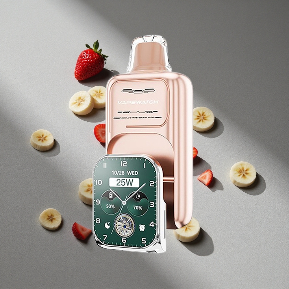 JNR Vape Watch 30000 Puffs Truskawka Banan 1000mAh Typ-C