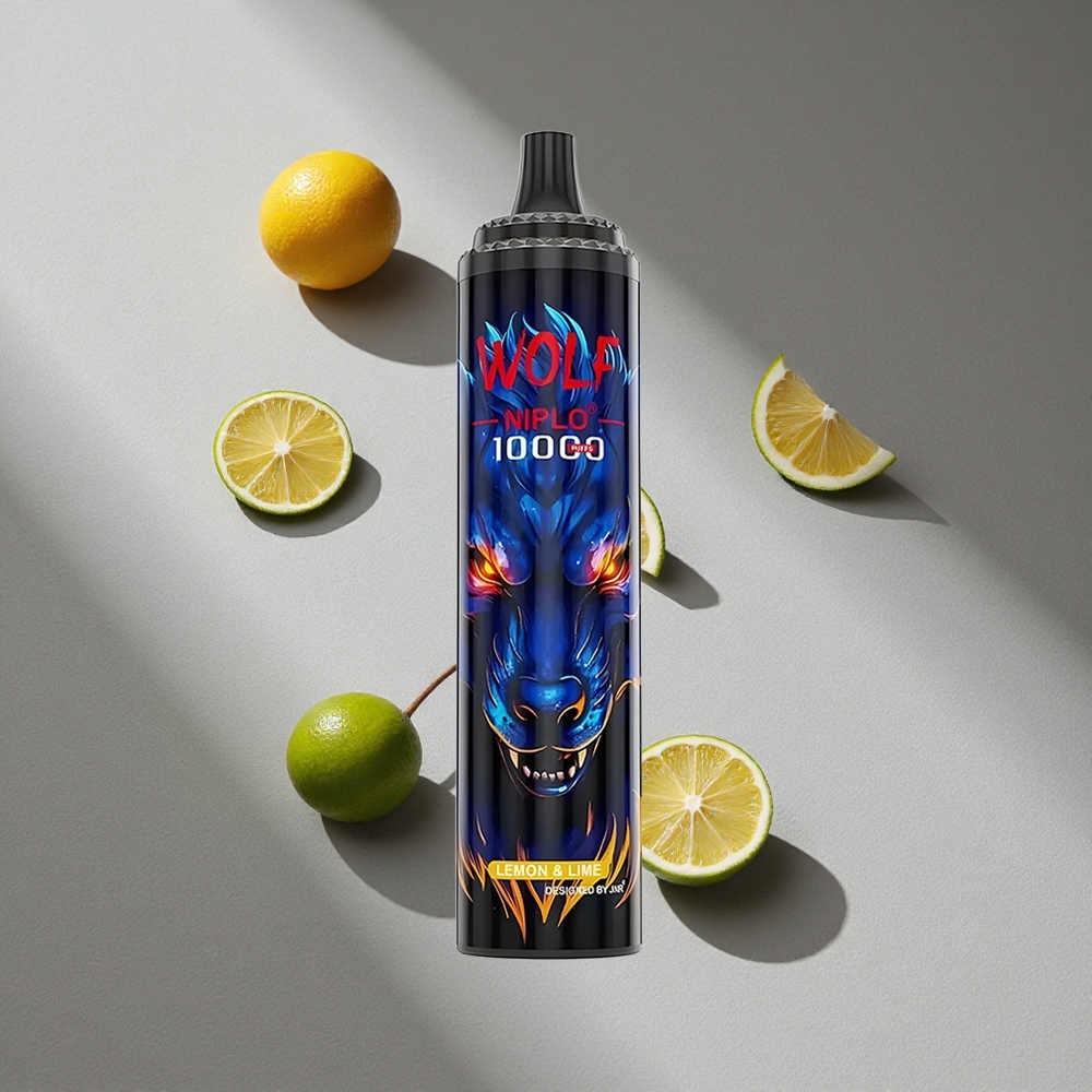 JNR Wolf Niplo 10000 Puffs Cytryna & Limonka 20ml 1.0 Ohm
