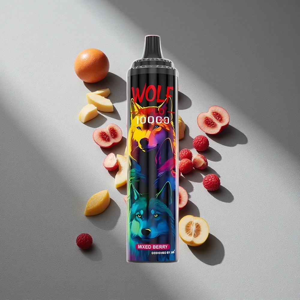 JNR Wolf Niplo 10000 Puffs Mieszane Jagody 20ml 1.0 Ohm