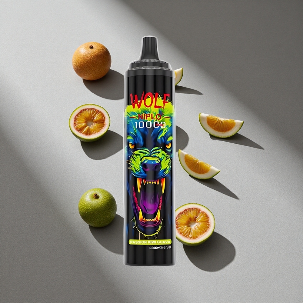 JNR Wolf Niplo 10000 Puffs Mocznikowy Passiflora Guawa Typ-C Szybkie Ładowanie