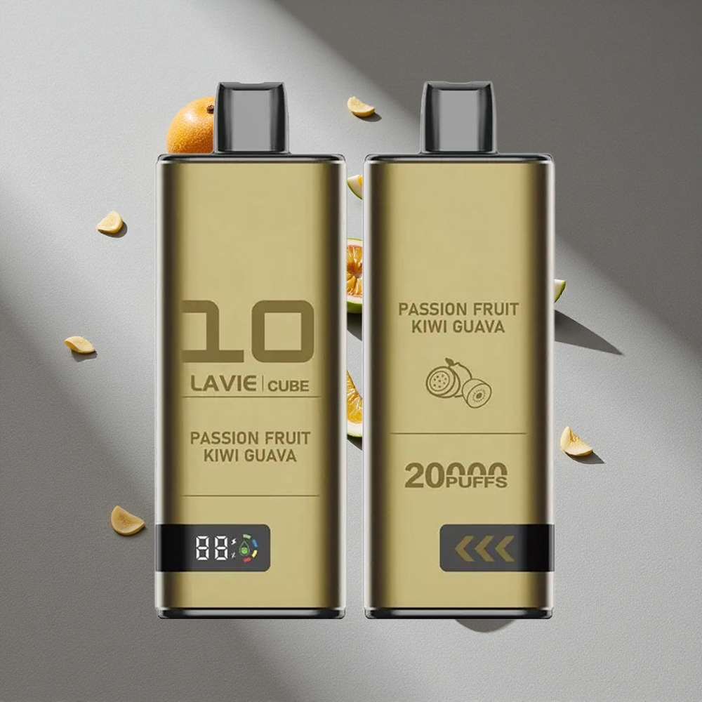 Lavie Cube 20000 Puffs Jednorazowy Vape Owoc Marakui Kiwi Guawa Type C 28ML