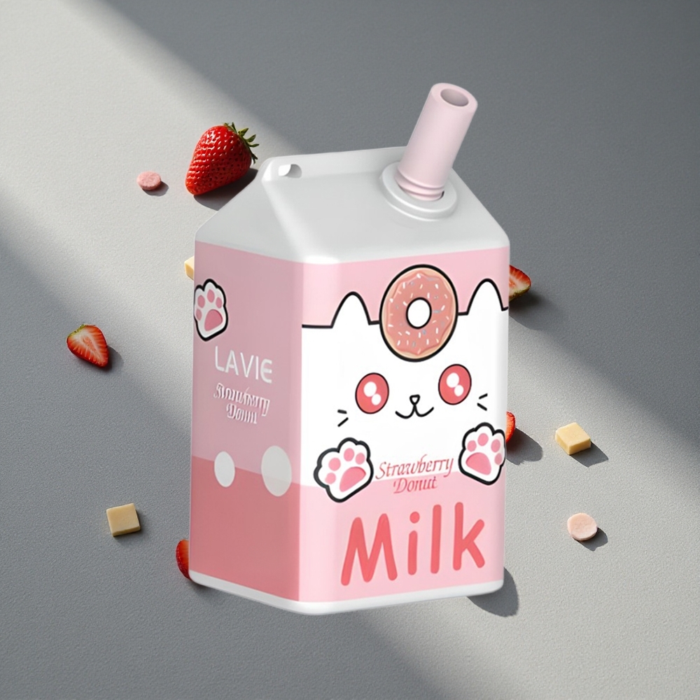 LAVIE Milk 7000 Puffs Truskawkowy Pączek 16ML 600mAh