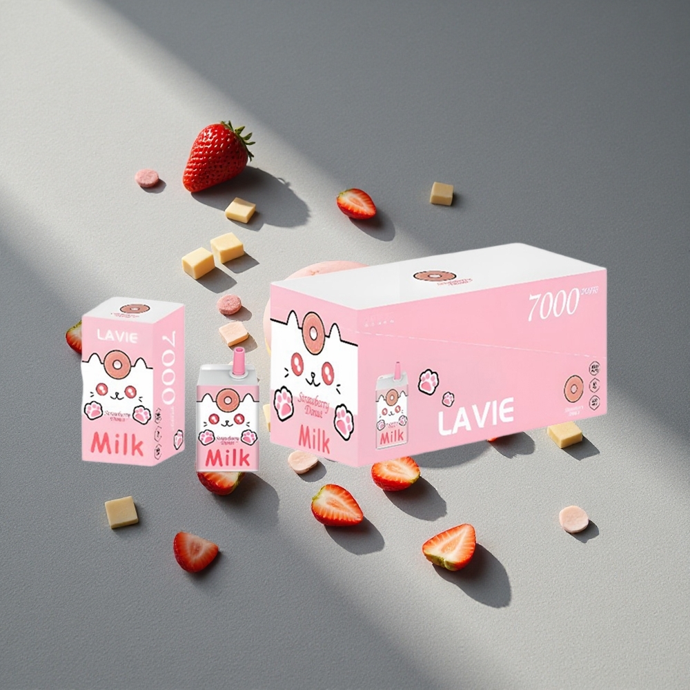 LAVIE Milk 7000 Puffs Truskawkowy Pączek 16ML 600mAh