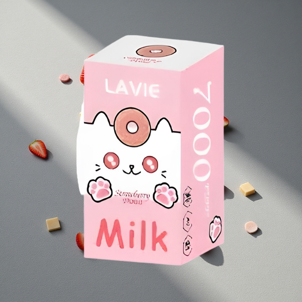LAVIE Milk 7000 Puffs Truskawkowy Pączek 16ML 600mAh