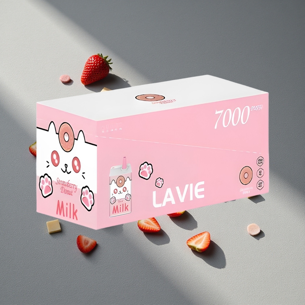LAVIE Milk 7000 Puffs Truskawkowy Pączek 16ML 600mAh