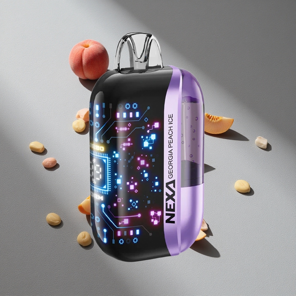 NEXA Ultra 50000 Puffs Brzoskwiniowy Lód Gruziński z Ekranem 3D i Typem-C