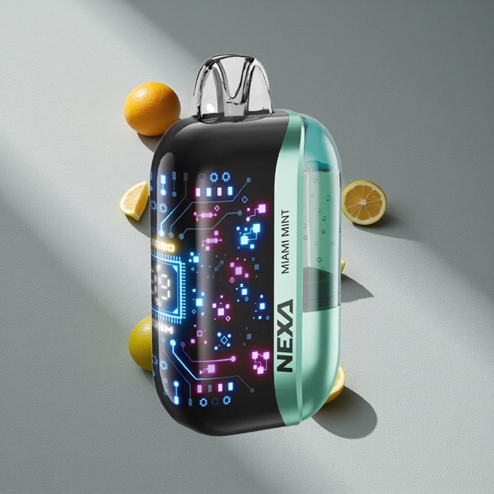 NEXA Ultra 50000 Puffs Mięta z Miami z Wyświetlaczem 3D i Typem-C