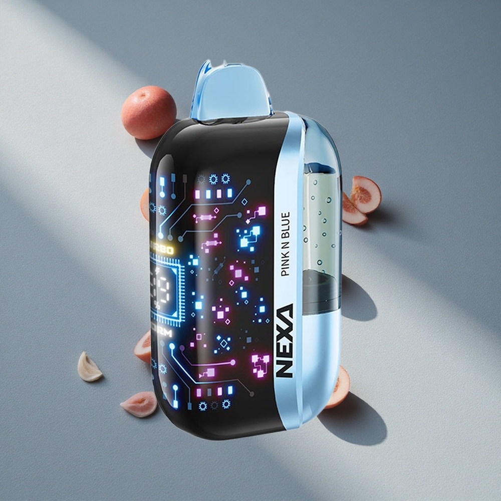 NEXA Ultra 50000 Puffs Różowy i Niebieski z Wyświetlaczem 3D i Baterią 800mAh