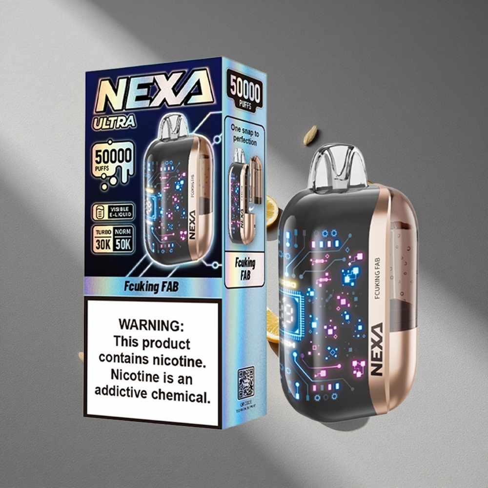NEXA Ultra 50000 Puffs Wyświetlacz 3D i Typ-C Fcuking Fab