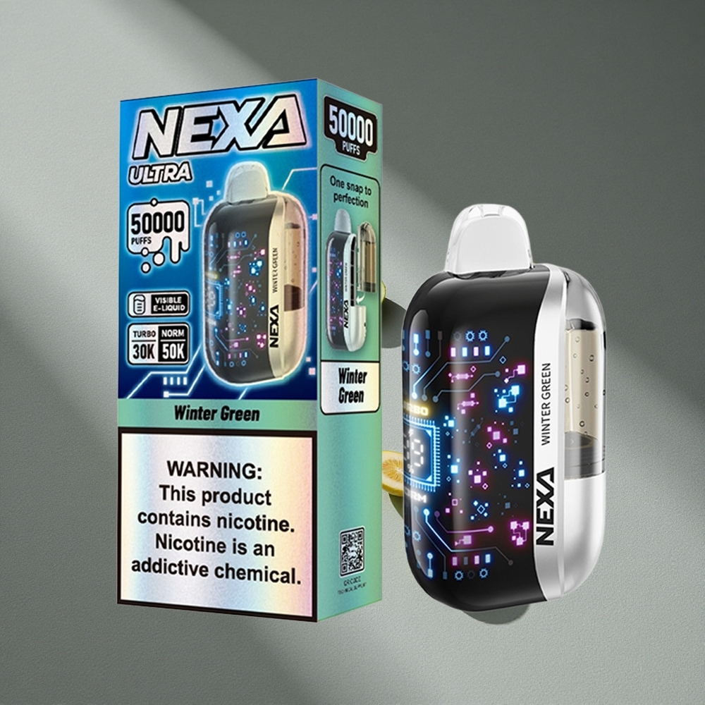NEXA Ultra 50000 Puffs Zielona Zima 20ml 5% Nikotyny