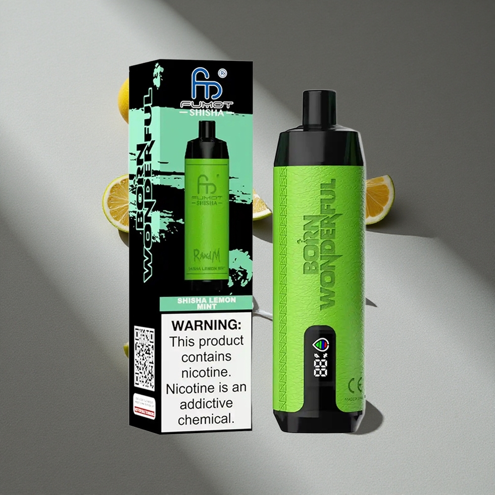 RandM Fumot Shisha 10000 Puffs Cytrynowo-Miętowa Bateria 850 mAh Typ-C