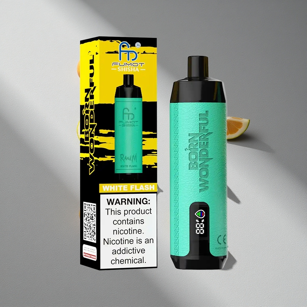 RandM Fumot Shisha 10000 Puffs Puffs Błysk Typ-C 18ml