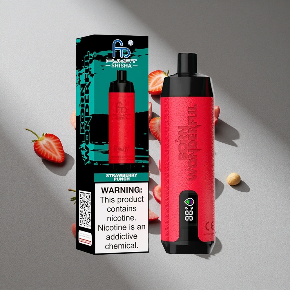 RandM Fumot Shisha 10000 Puffs Truskawkowy Punch 18ml 850mAh