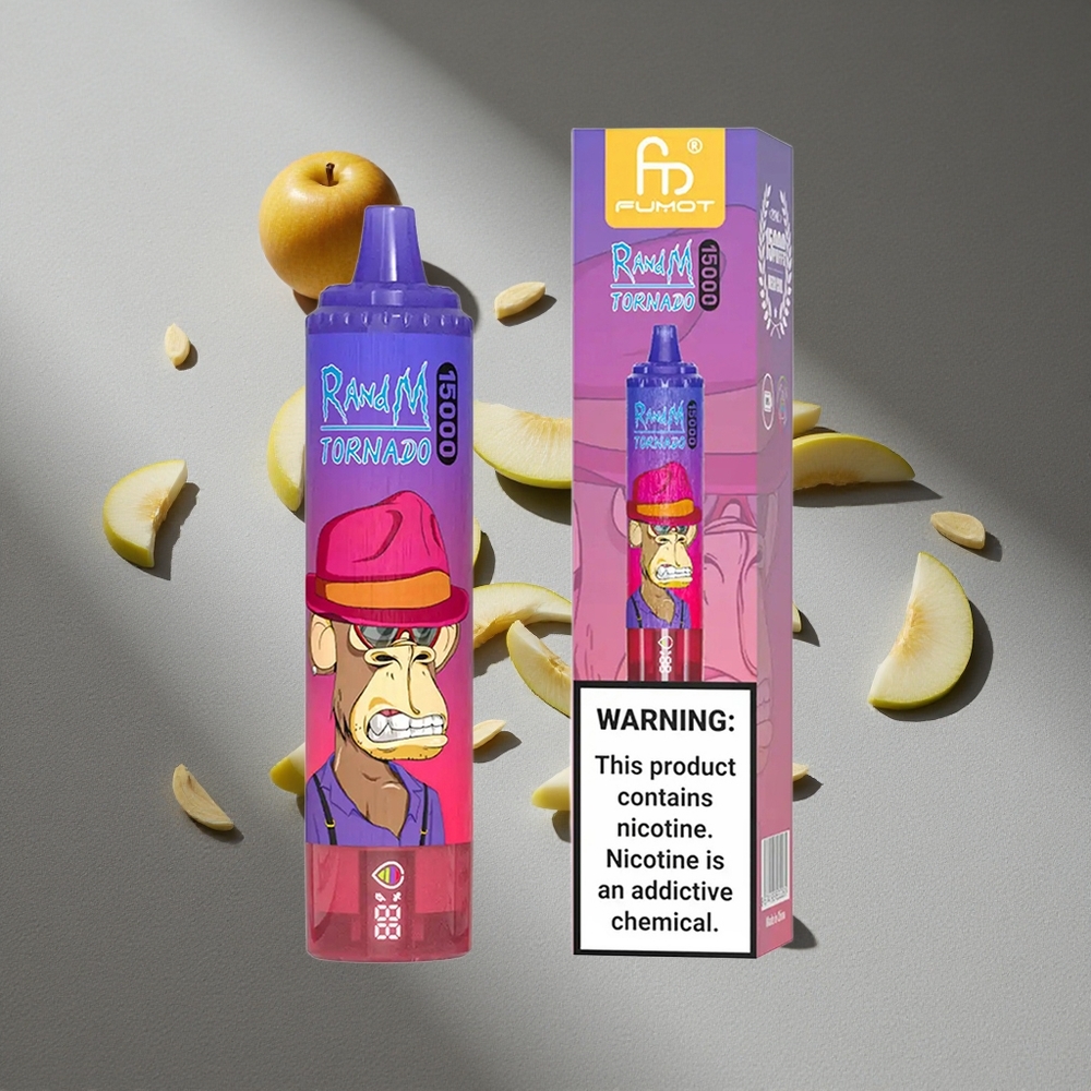 RandM Fumot Tornado 15000 Puffs 25ml Kwaśne Jabłko