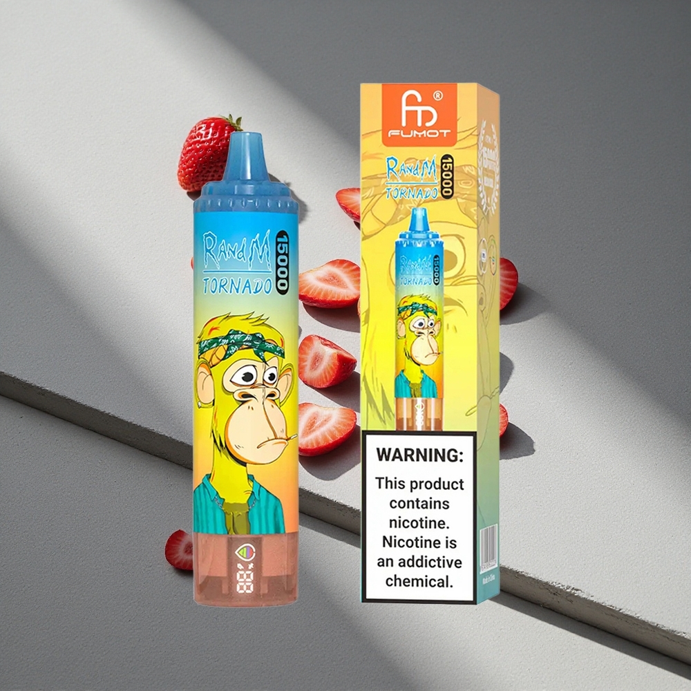 RandM Fumot Tornado 15000 Puffs Truskawka 25ml 850mAh