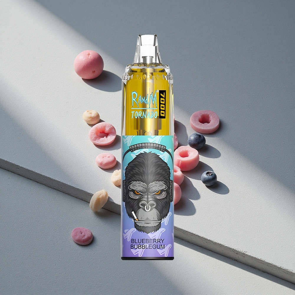 RandM Fumot Tornado 7000 Puffs 14 ML Borówka Bubblegum RGB