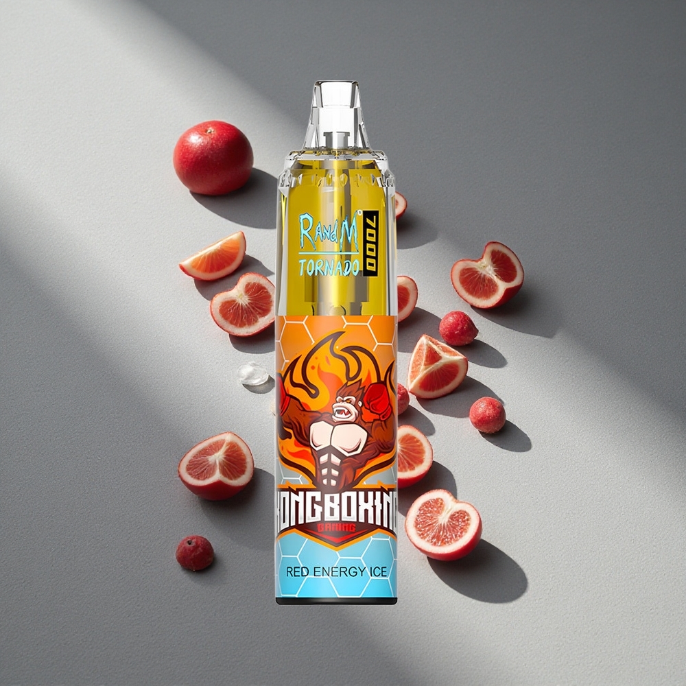 RandM Fumot Tornado 7000 Puffs Czerwona Energia Lód 14ML Typ-C