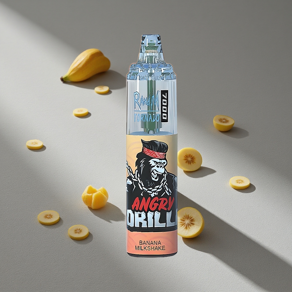 RandM Fumot Tornado 7000 Puffs Koktajl Bananowy 14 ML Typ-C