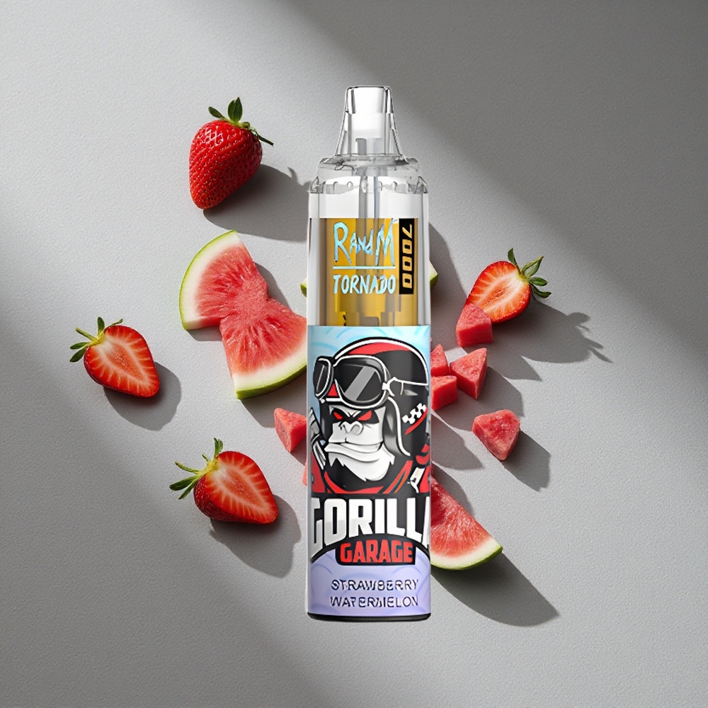 RandM Fumot Tornado 7000 Puffs Truskawka Arbuz Typ-C RGB
