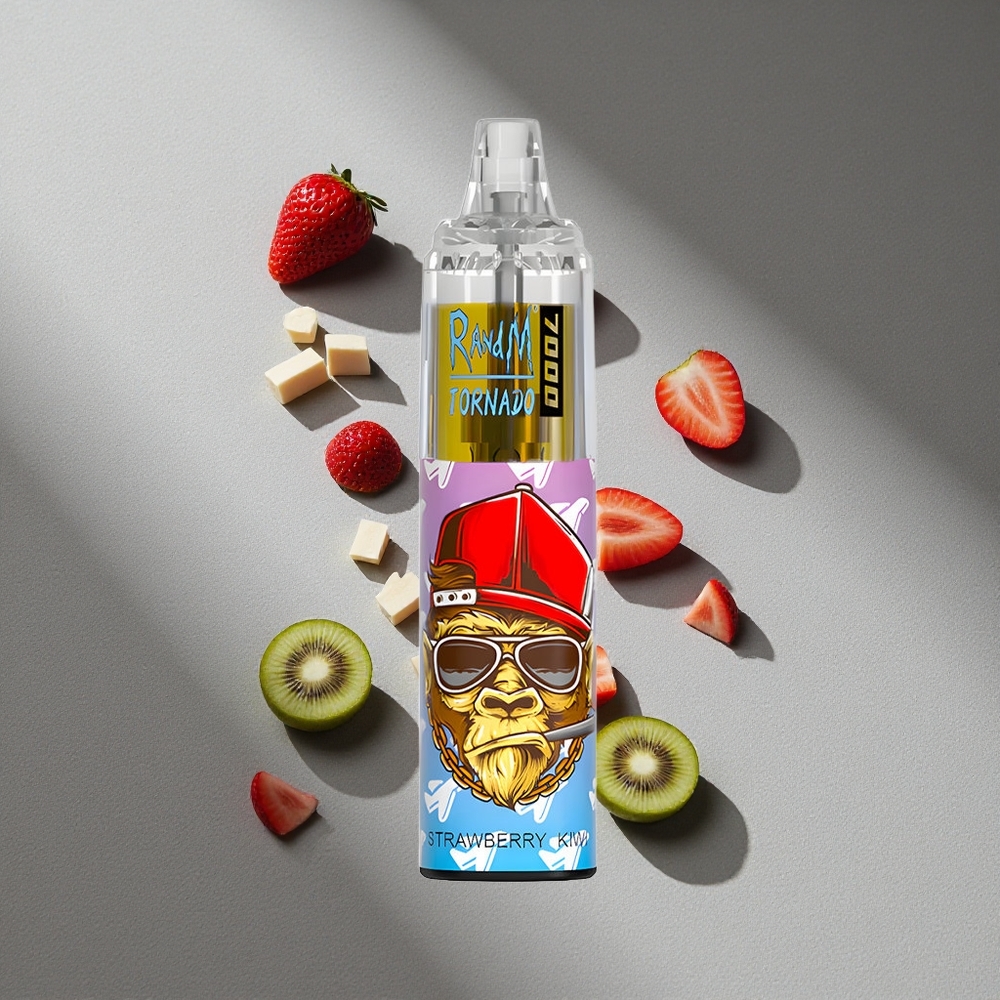RandM Fumot Tornado 7000 Puffs Truskawka Kiwi 14 ML Typ-C RGB