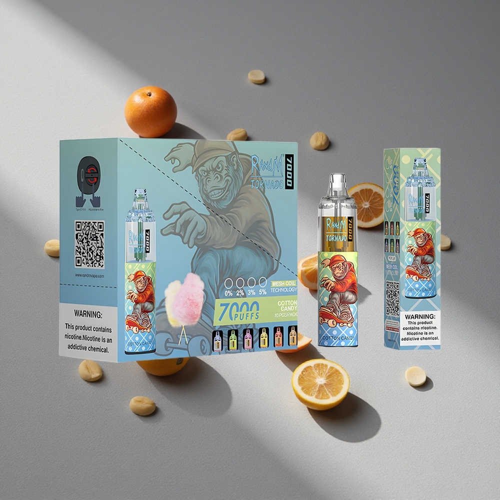 RandM Fumot Tornado 7000 Puffs Wata Cukrowa 14 ML Typ-C
