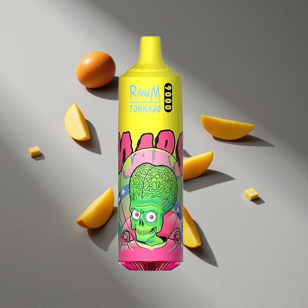 RandM Fumot Tornado 9000 Puffs 18 mL Potrójne Mango