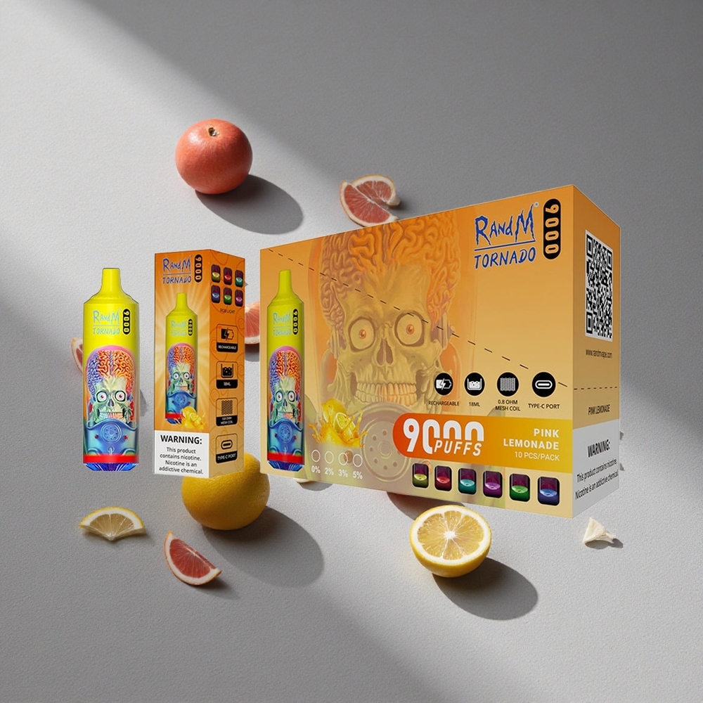 RandM Fumot Tornado 9000 Puffs 18 mL Różowa Lemoniada