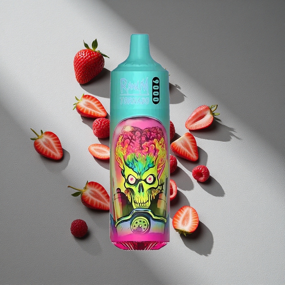 RandM Fumot Tornado 9000 Puffs 18 mL Truskawka Malina