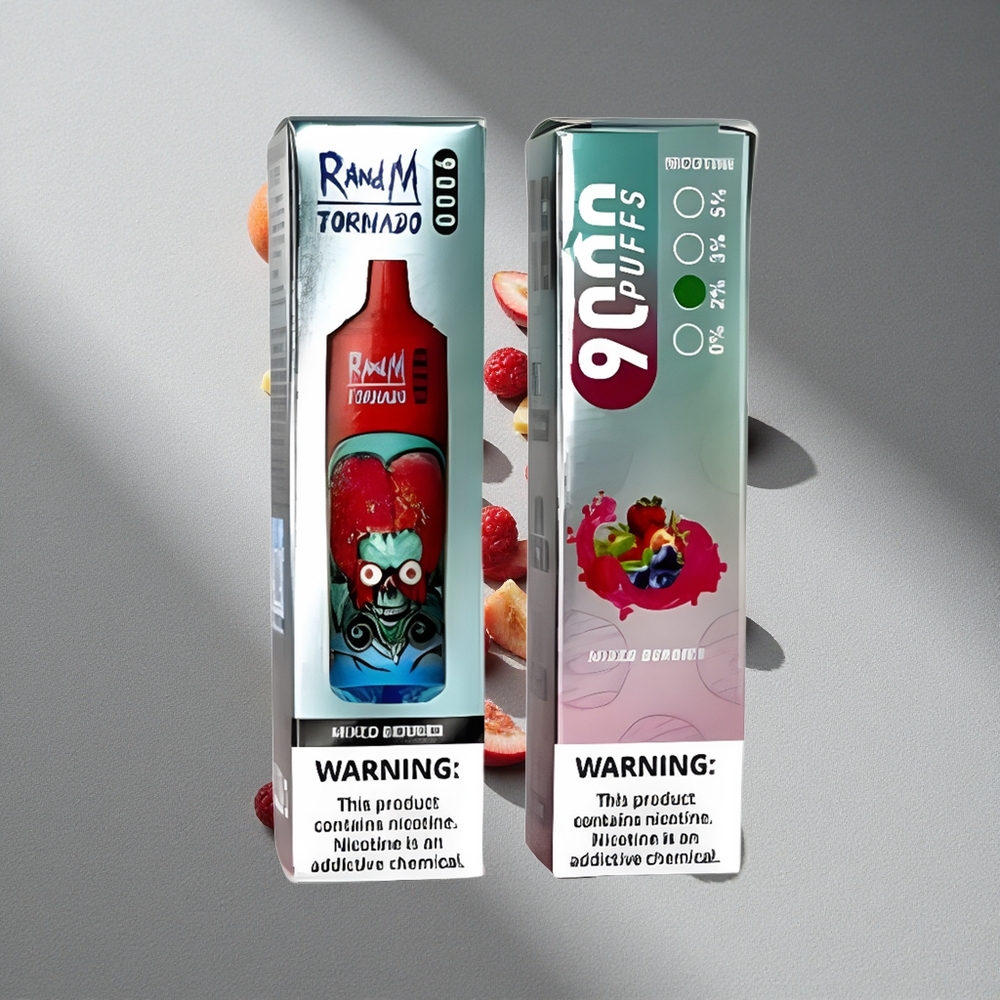 RandM Fumot Tornado 9000 Puffs Bateria 850 mAh Mieszane Jagody